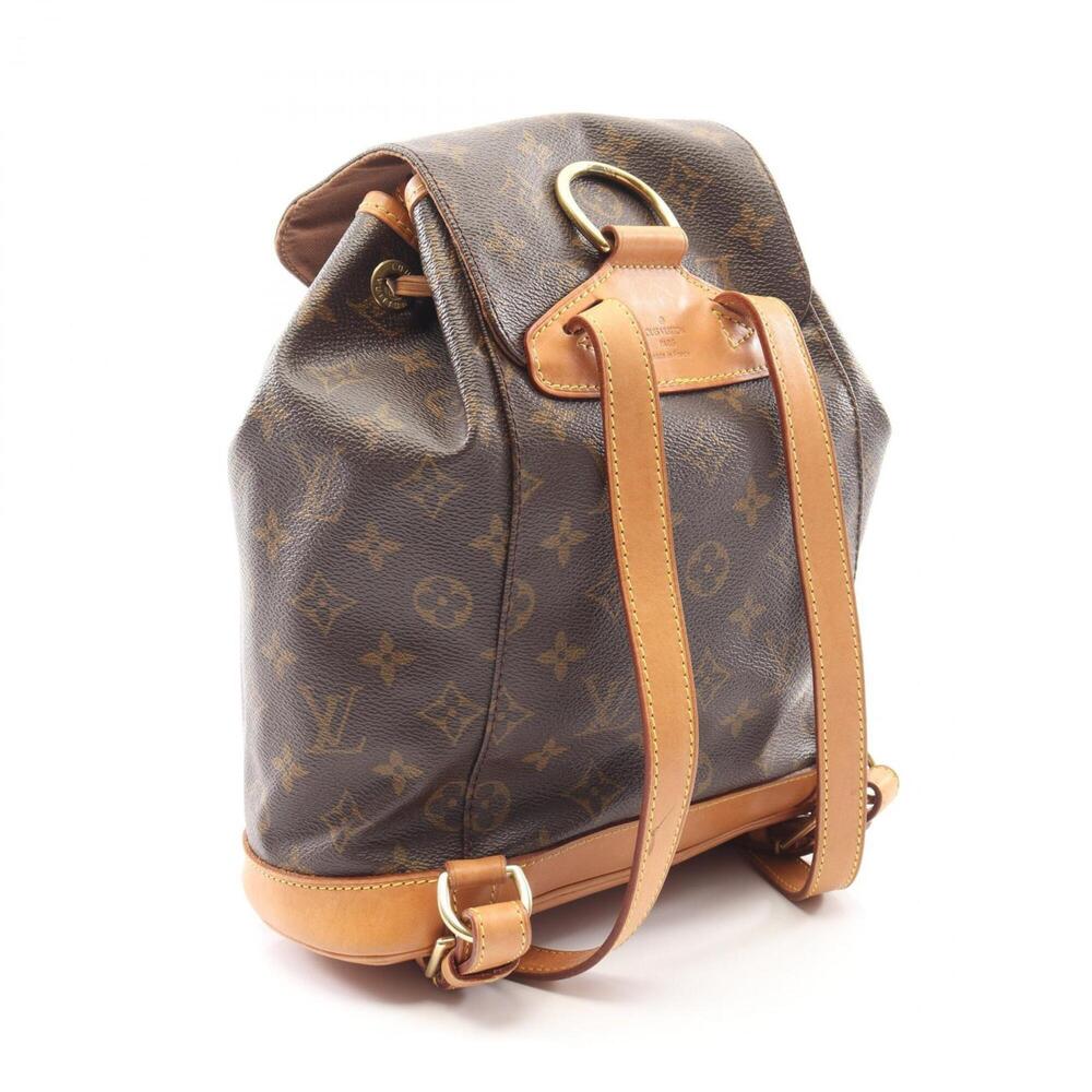 LOUIS VUITTON Brown Monogram Leather Backpack - Picture 2 of 12